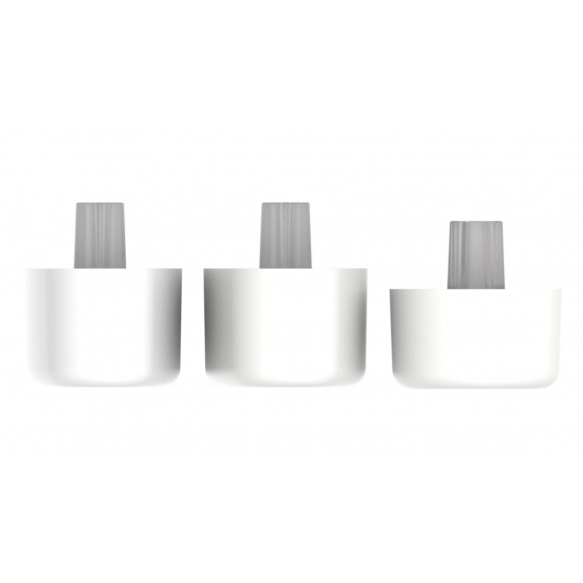 01989 Buffer voor MDF-wc-zitting, kunststof wit voor 80540, 80500, EDHGBB-01... vue 2