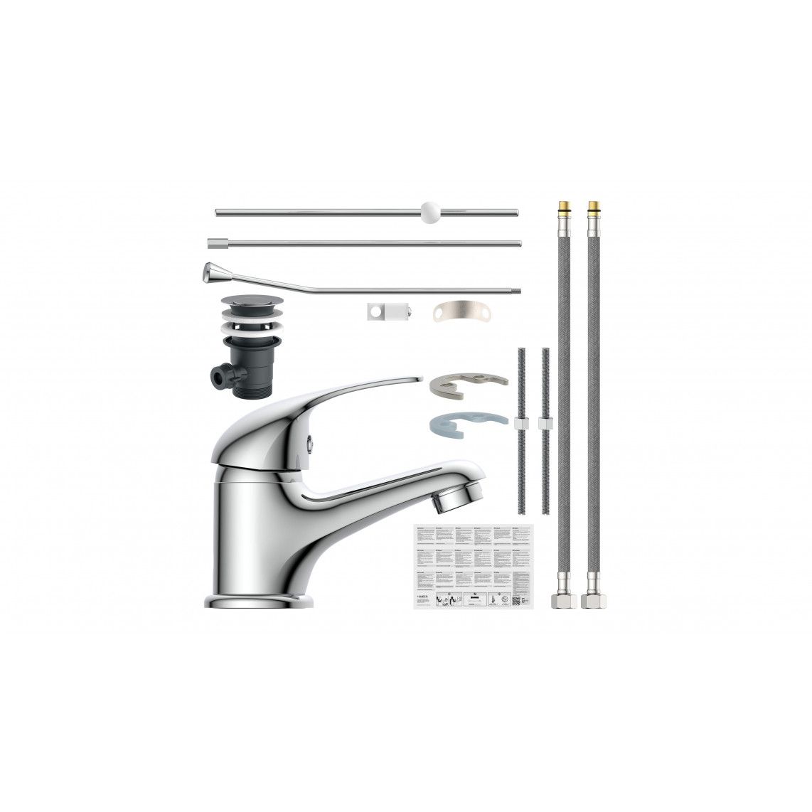 41100 ATHOS PLUS Wash basin mixer, chrome vue 4