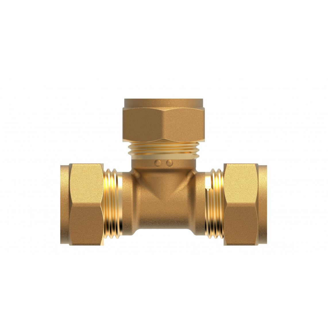 989453217 MS T-stuk, blanco, 15 mm, knelfitting voor koperen buis vue 2