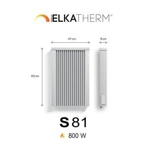 S81 0.8 kW Ral 9010 + récepteur HF 714  630 x 410 x 80mm IP24 19kg
