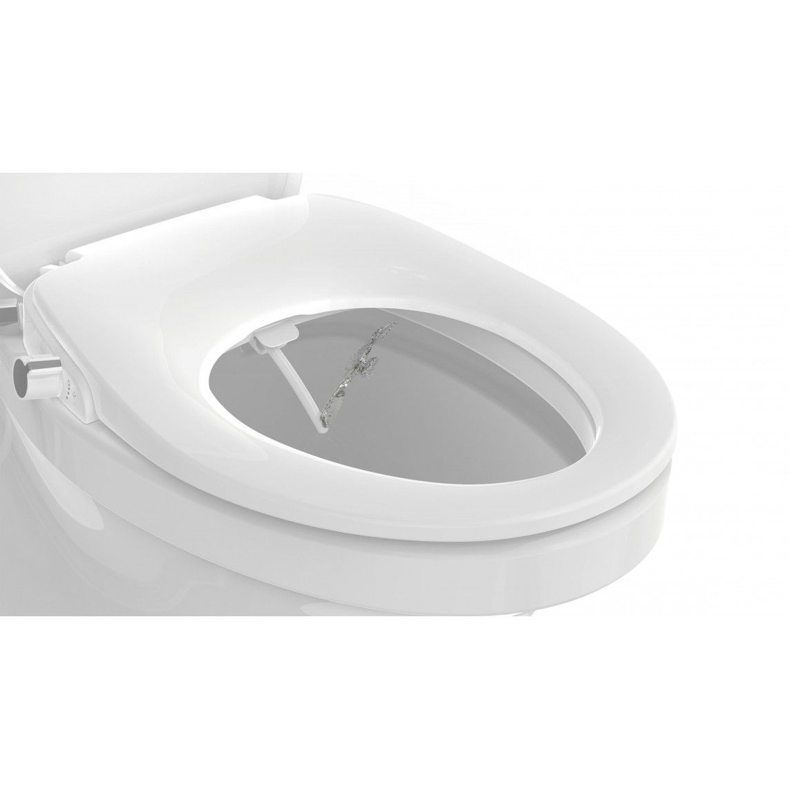 EDDW01 Douche WC-opzetstuk, met valrem en afneembaar vue 10