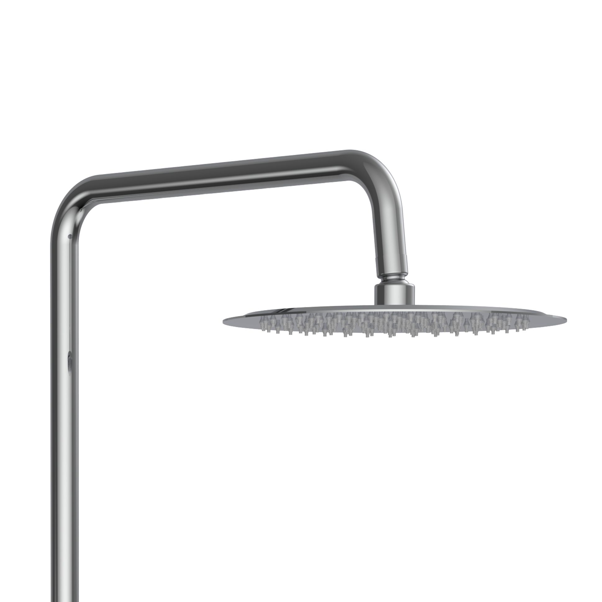 ALONI OPTIMA RONDO SET DE DOUCHE À JETS DE PLUIE – THERMOSTATIQUE – MONTAGE APPARENT – COOL TOUCH - BELGAQUA – CHROME vue 4