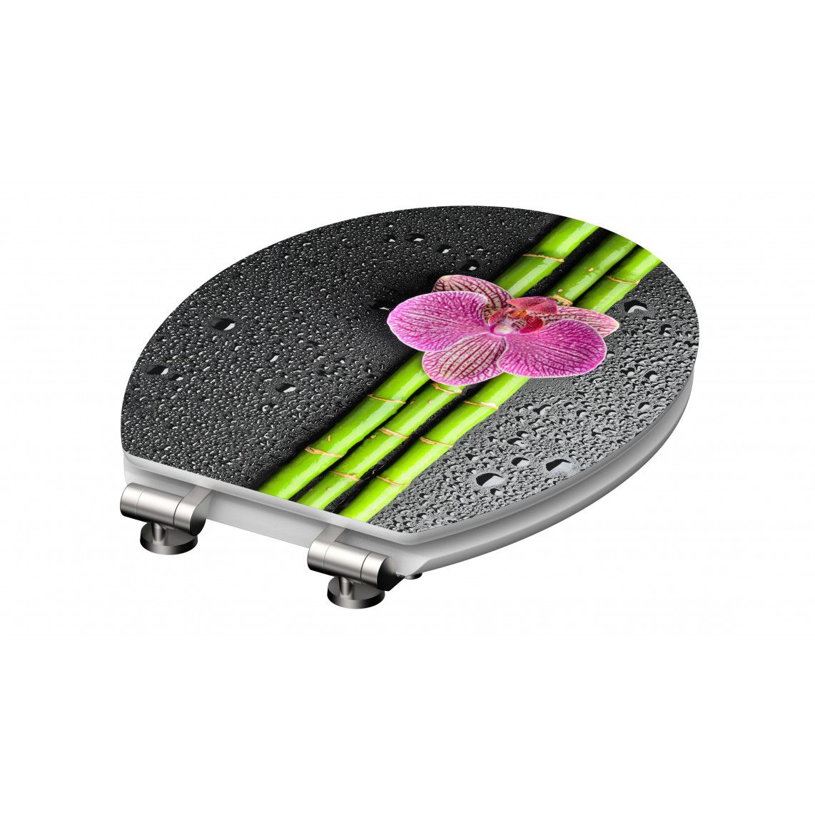 80521 MDF HG Toilet seat ASIA, with soft close vue 5