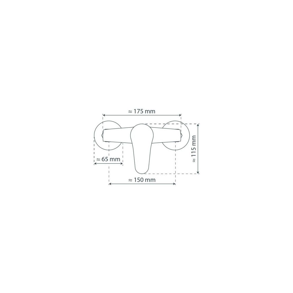 36540 TESSA Shower mixer, chrome vue 6