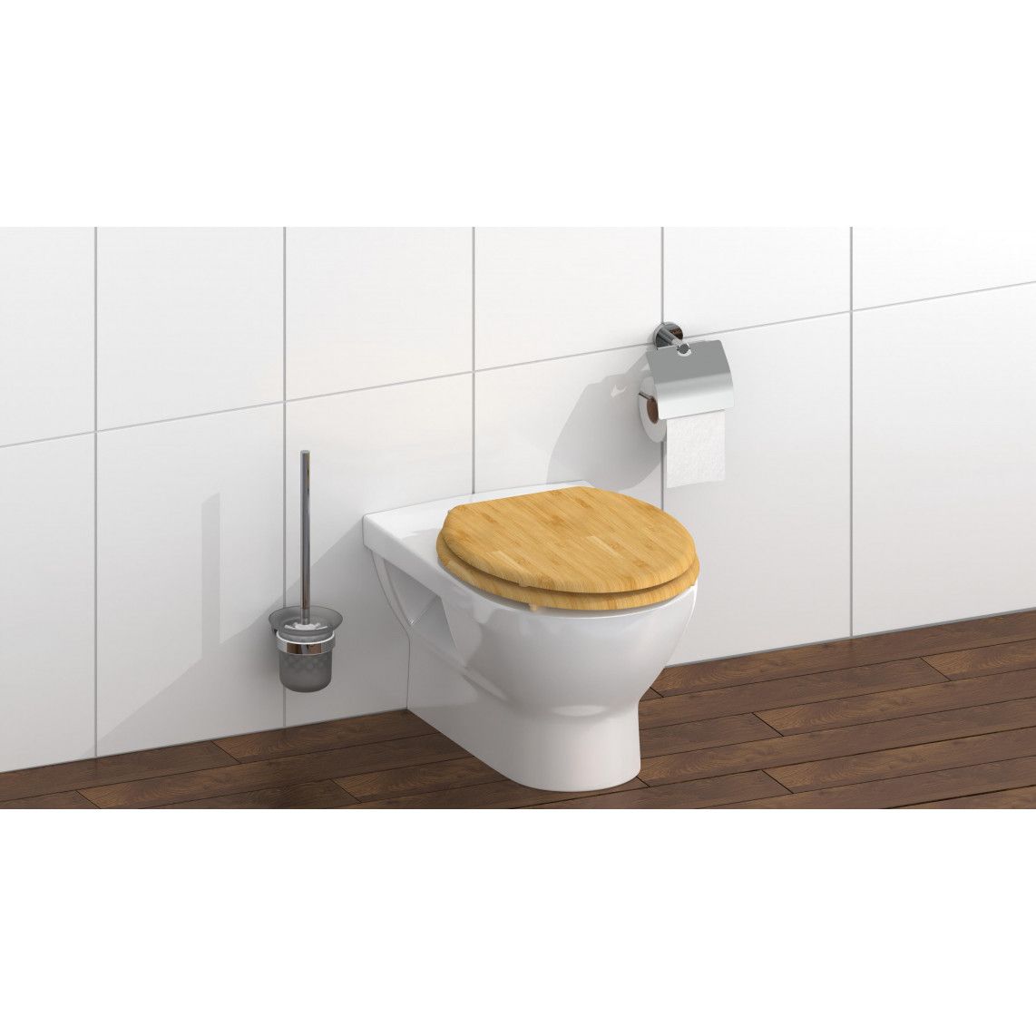 81001 Bamboe WC-zitting NATURAL BAMBOO vue 8