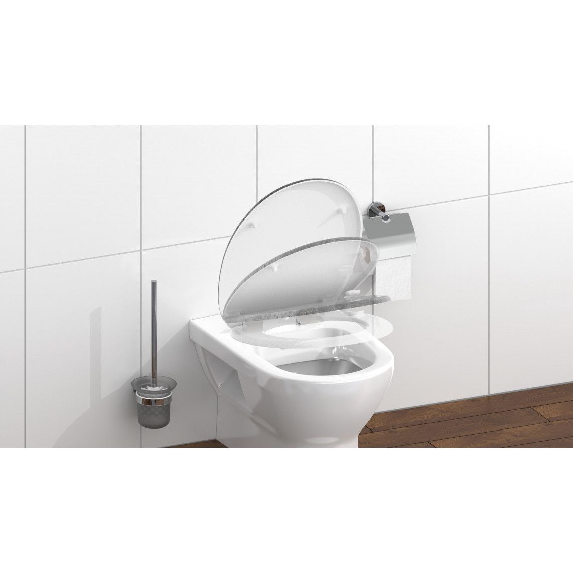 82155 Duroplast Toilet seat INDUSTRIAL GREY, with soft close vue 10