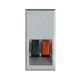Axolute - connecteur haut parleur 1 module -clair