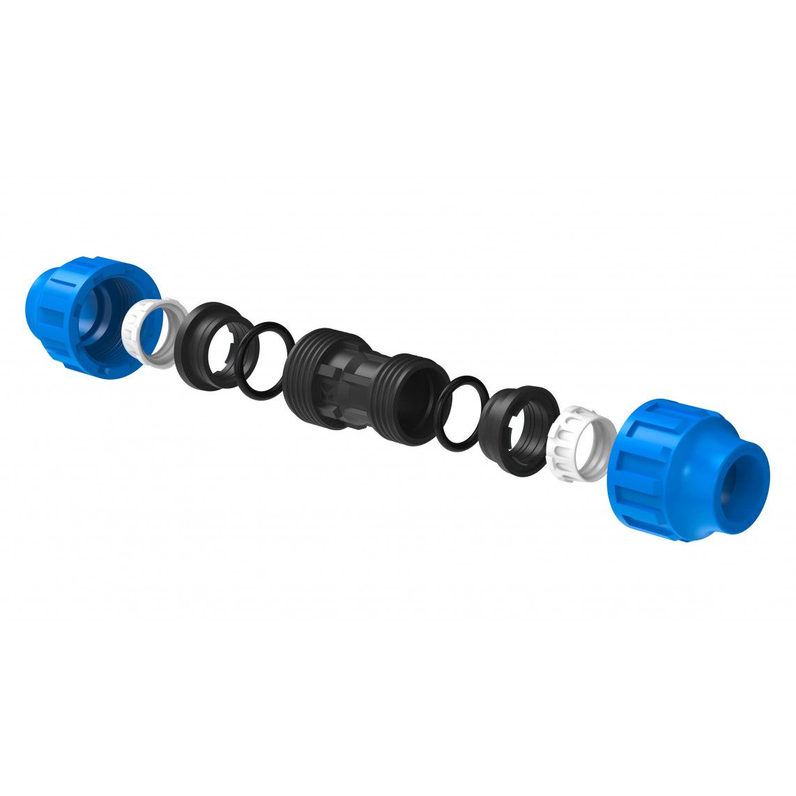 984848217 PP Verloopfitting, 32 mm x 25 mm, knelfitting voor tyleen/socarex vue 3