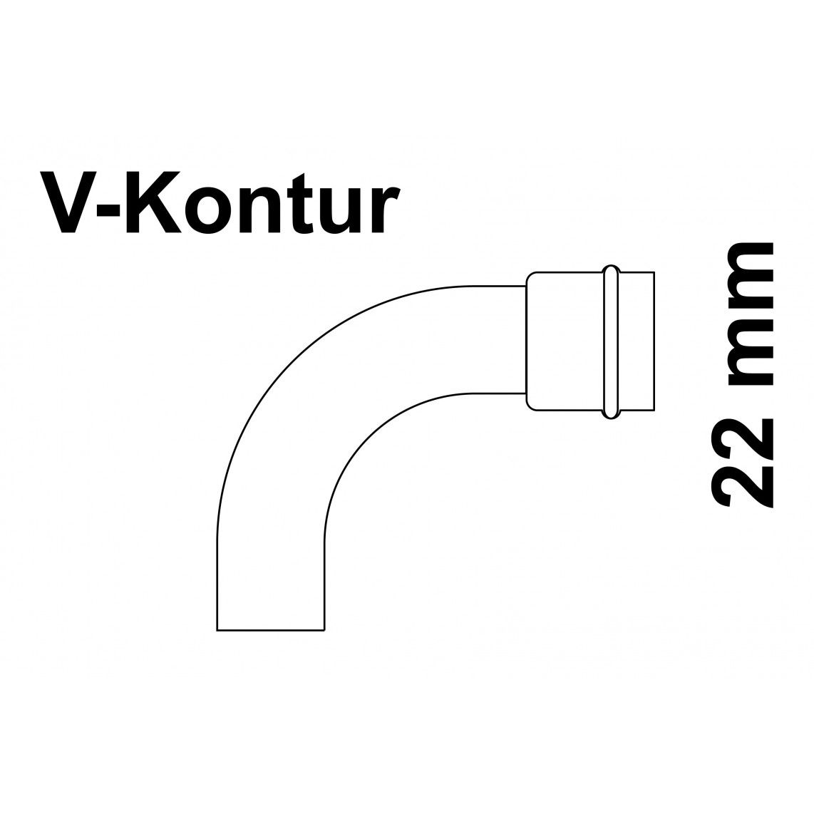 988611454 CU boog 90°, blanco, 22 mm, 1 mof, (P5001), vue 2