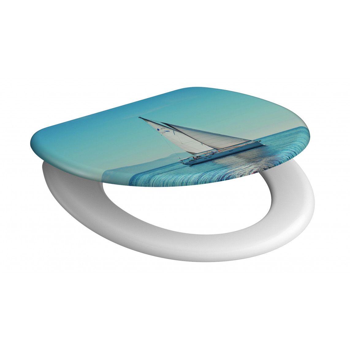 82148 Duroplast Toilet seat SAILING, with soft close vue 3