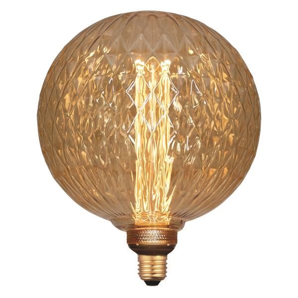 Lampe deco G200 dimmable 3,5W 2000K E27 verre Or