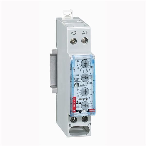 Relais temporisé 8A - 250V clignotant - 1 module