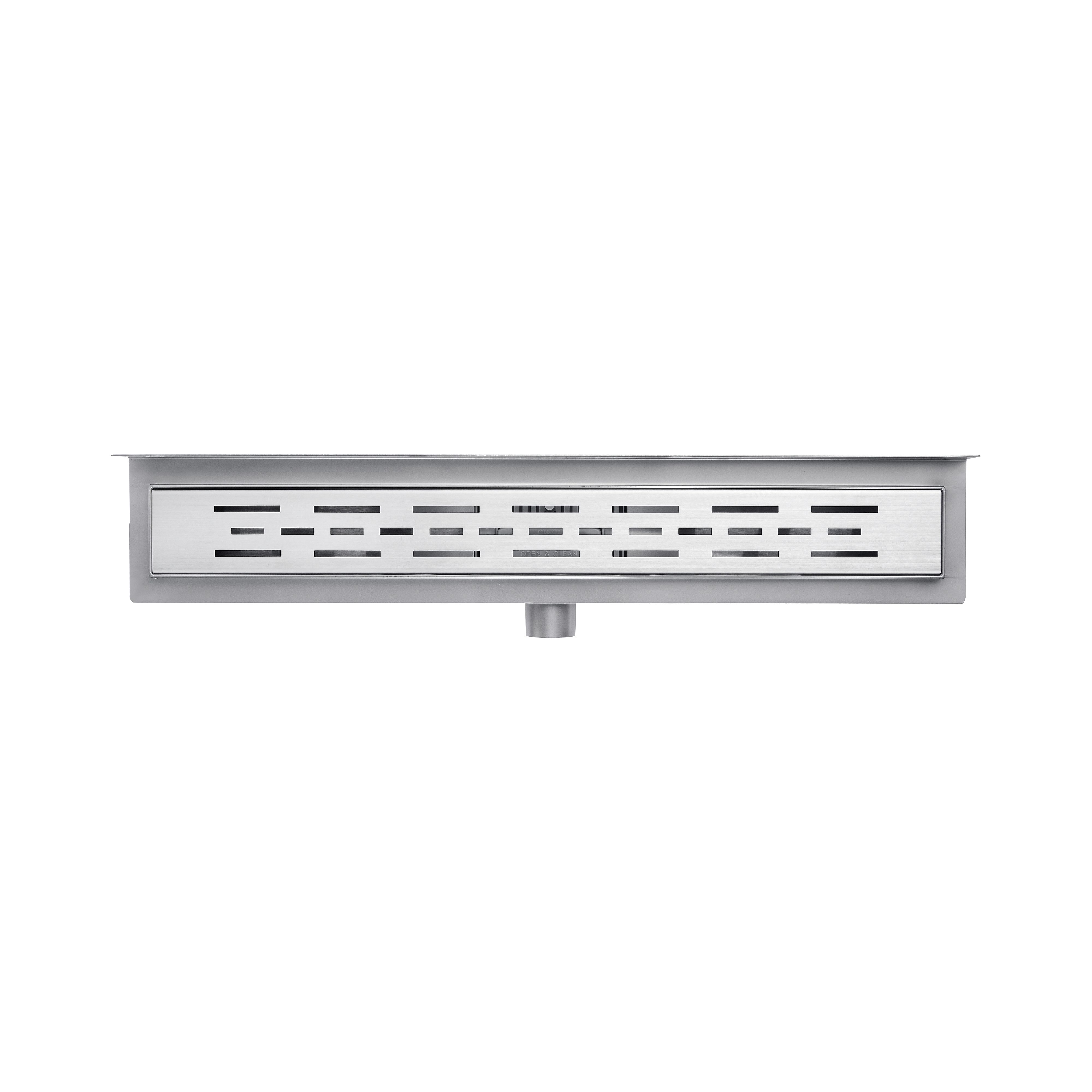 ALONI CANIVEAU DE DOUCHE - AVEC BRIDE MURALE - AVEC GRILLE - 70 CM - ACIER INOXYDABLE BROSSÉ vue 4