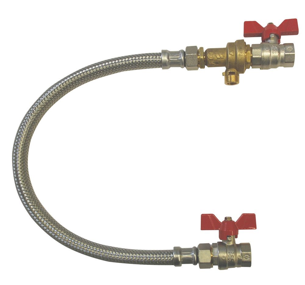 Cab Set DE Remplissage Chauffage Central + 2 Robinets À Bille L 500 MM 1/2” MM