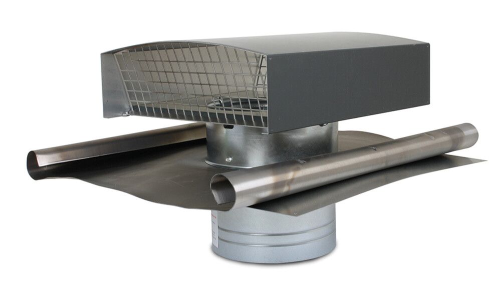 Ventilair MCTH-N355 Chapeau Toiture Métallique Noir D 355 MM