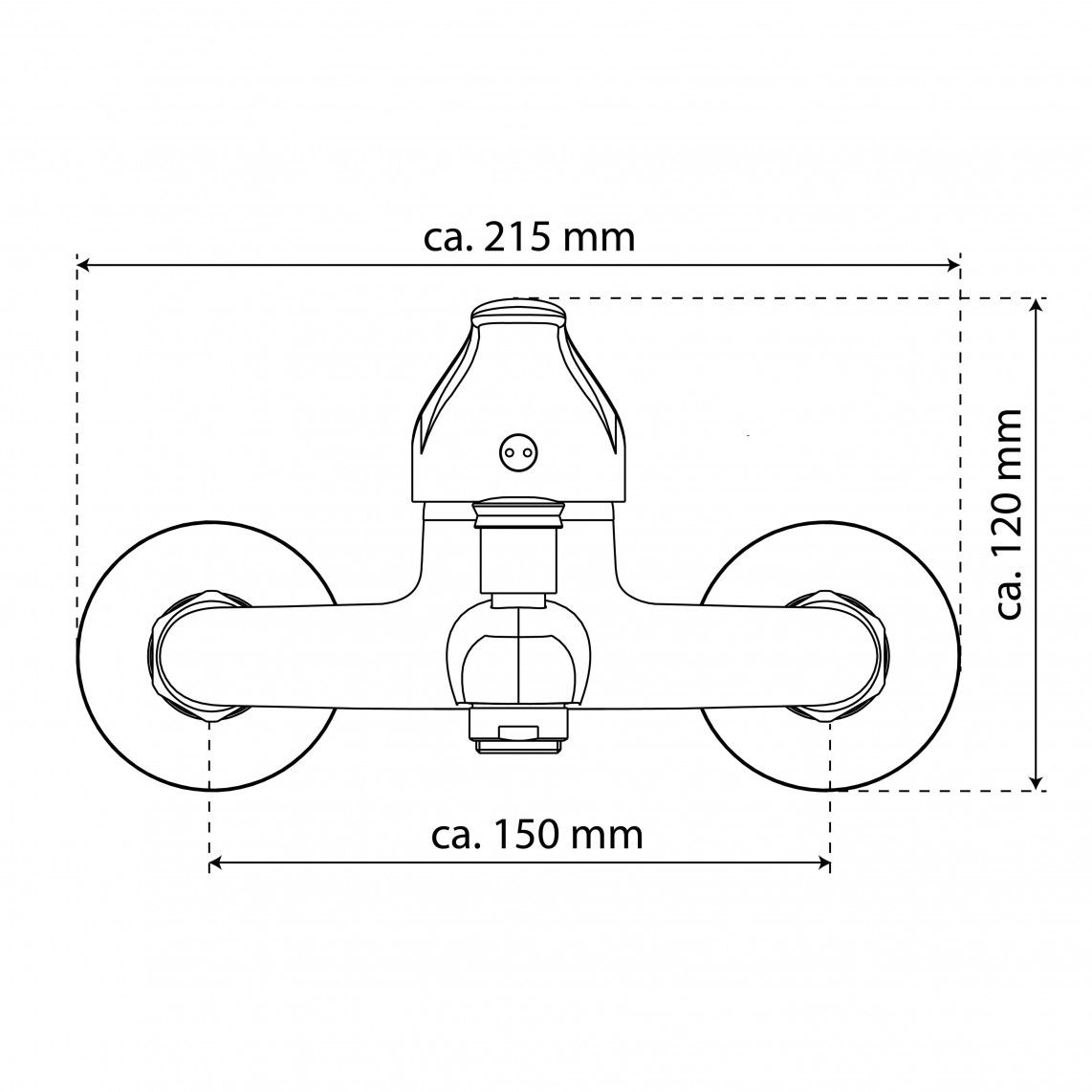 NI023CR GRANDE VITA CLASSIC Bathtub mixer, chrome vue 3