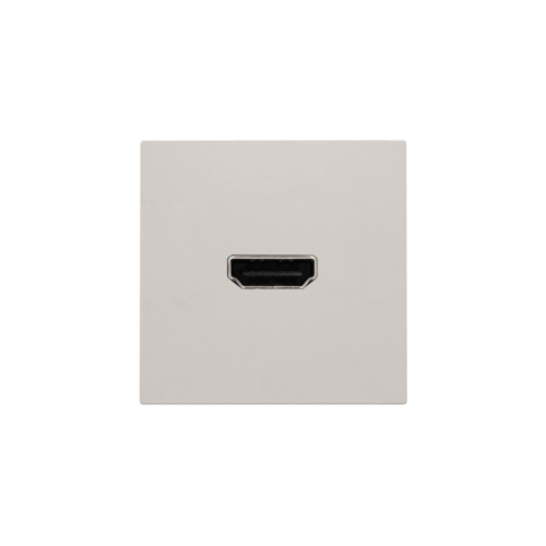 Set de finition avec prise HDMI/HDMI, couleur light grey
