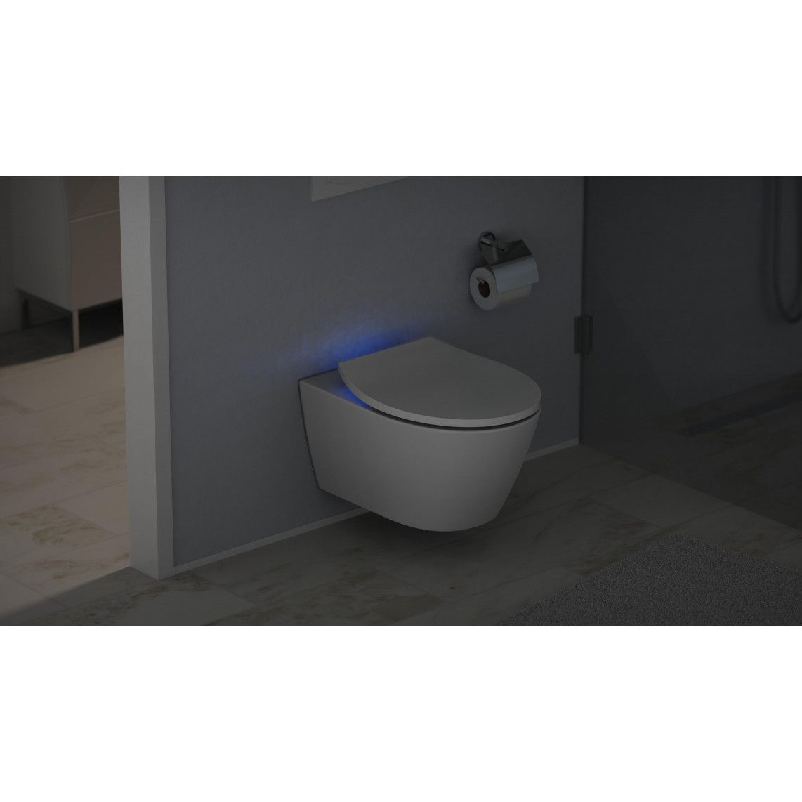 82950 Duroplast Toilet seat, with LED night light, with soft close and quick release vue 10