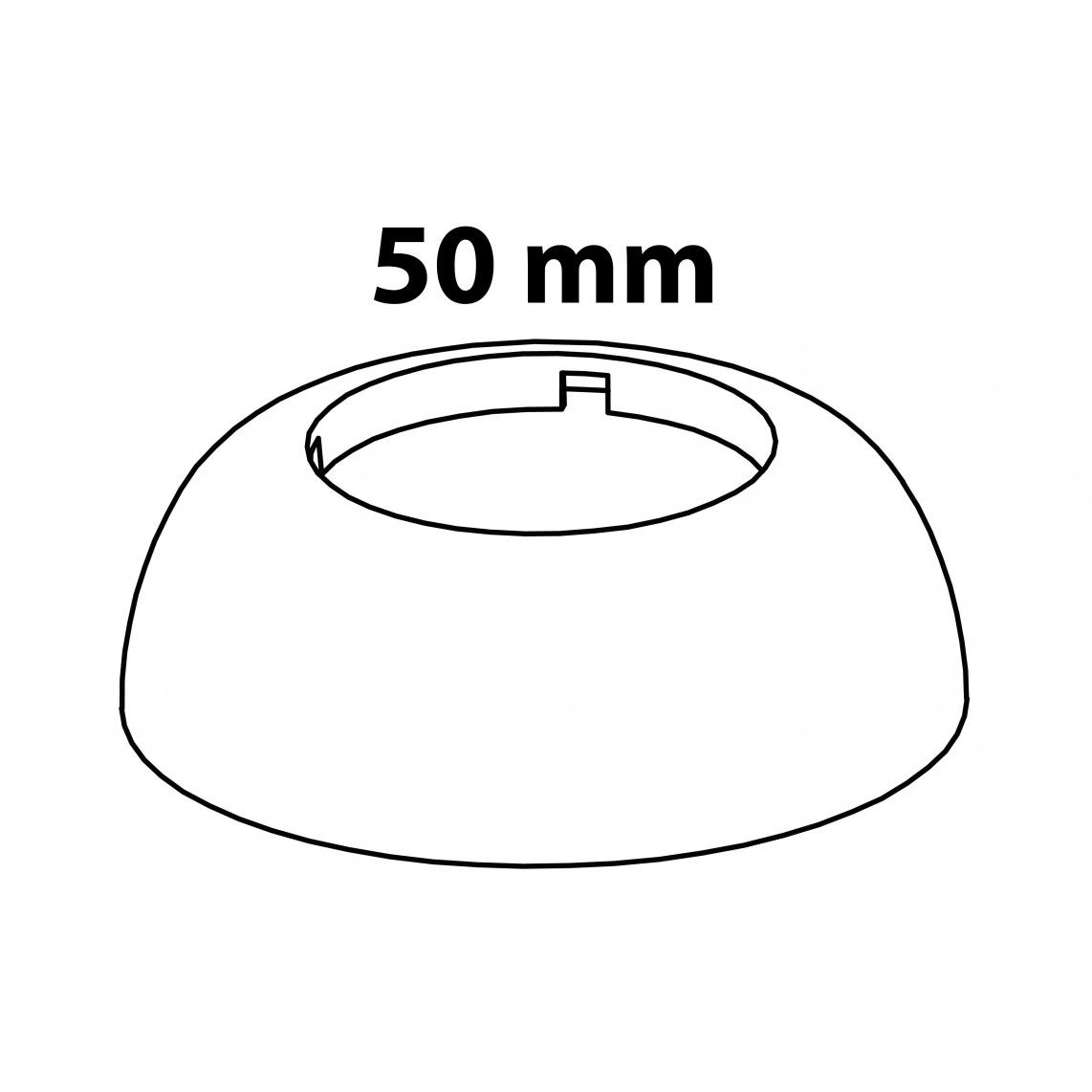 988375048 KS rosace, blanc, pour DN 50 siphon vue 2