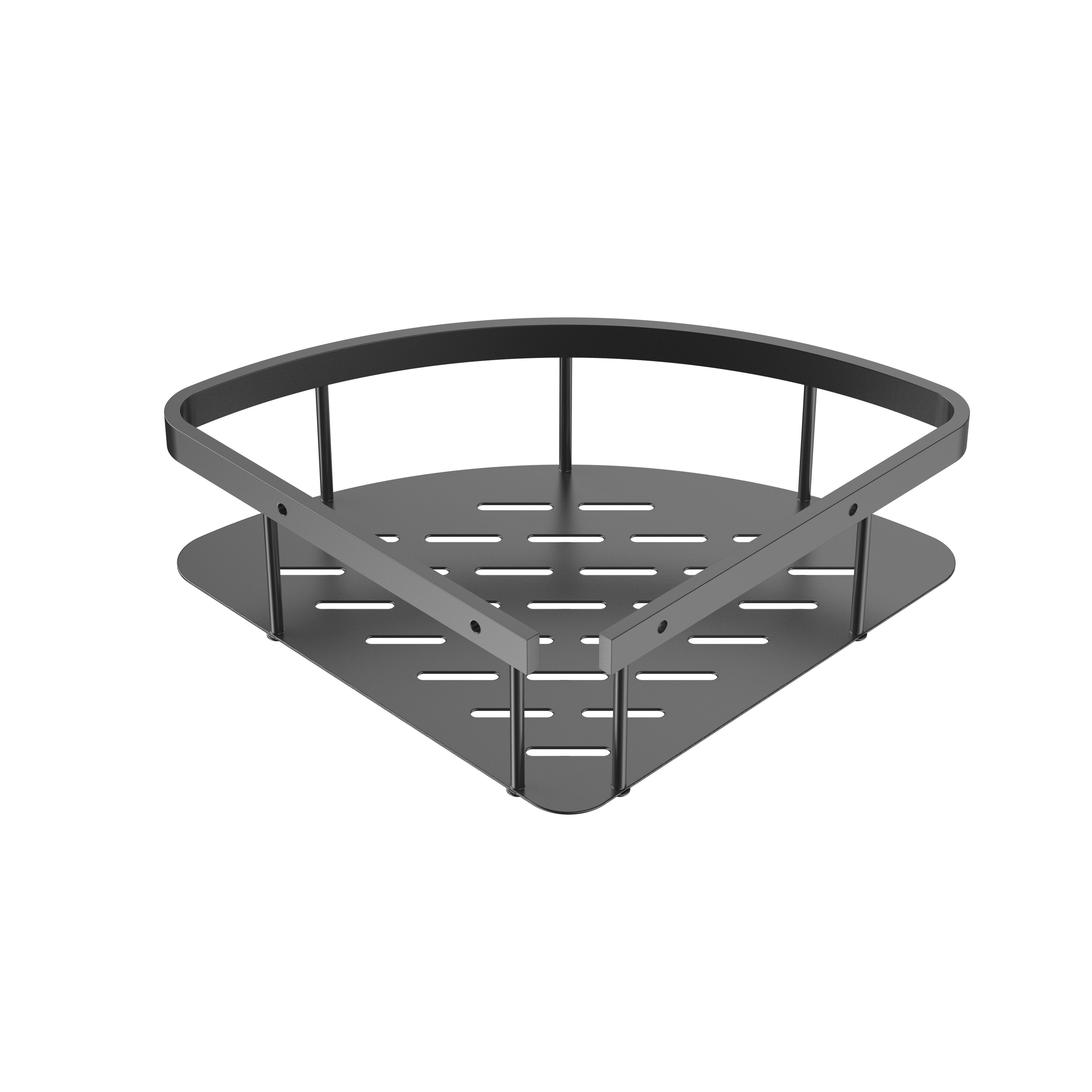 Uniforma Panier DE Douche – Modèle D’angle – 22×7X22 CM – Gunmetal (pvd)