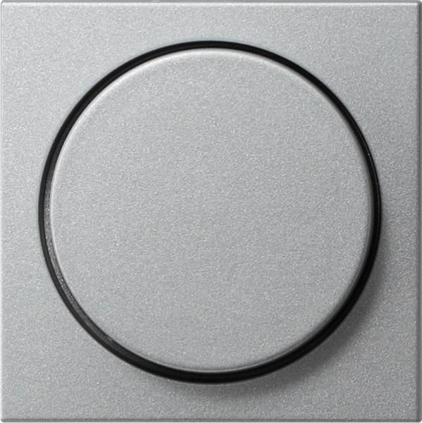 Cache avec bouton pour variateur et potentiomètre électronique teinte Alu