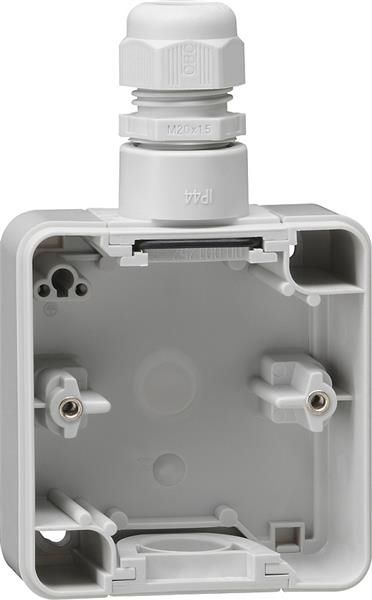 Partie inférieure de boîtier 1 x Gris avec 1 x M20