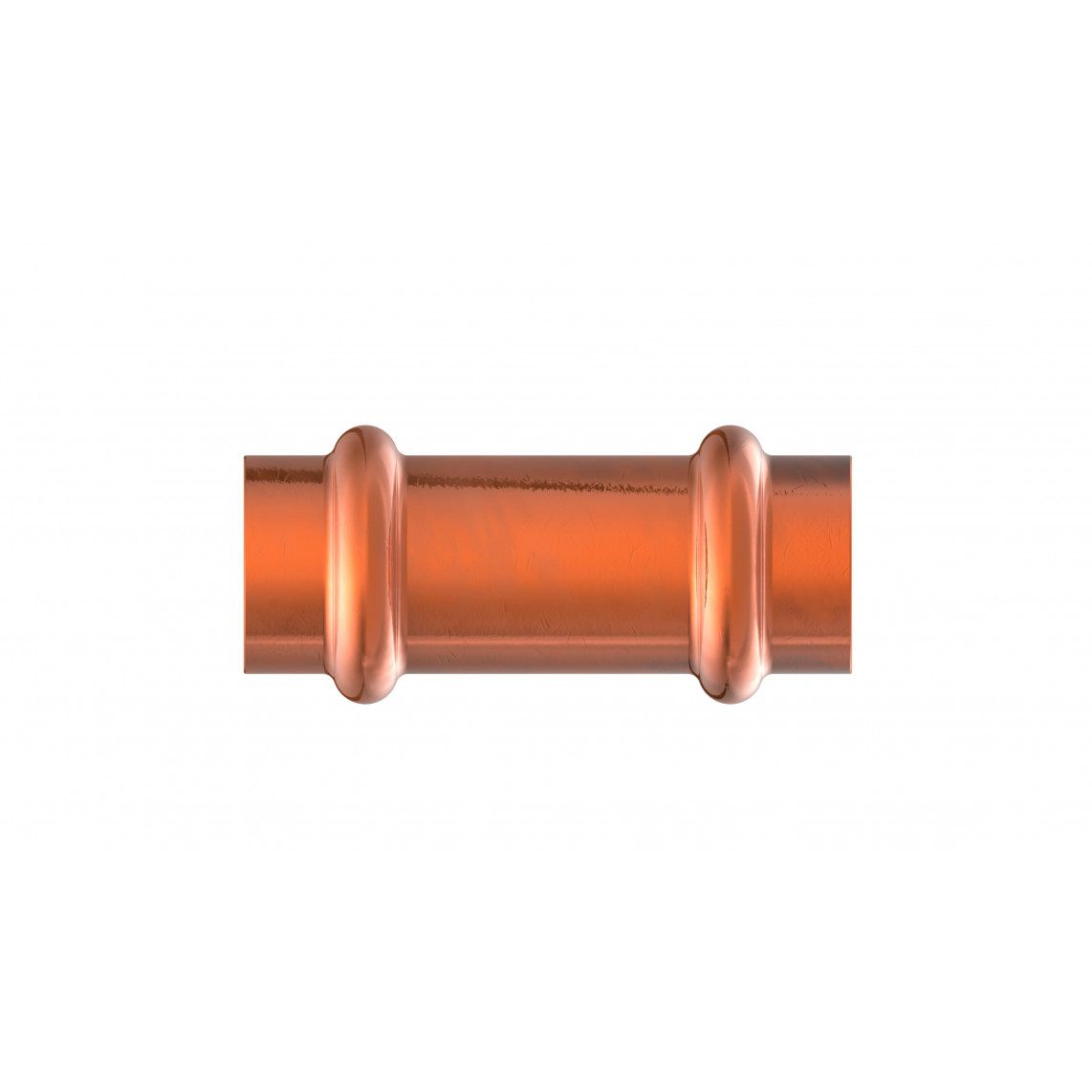 988616755 Sliding sleeve, press fitting for copper V-profile, 15 mm, 2 sockets vue 2