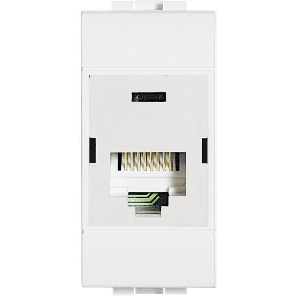 LivingLight RJ45 cat5E UTP 1 module Blanc - 110 idc