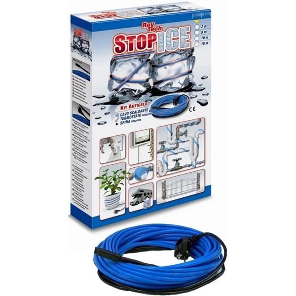 Stop Ice-10/12 kit câble chauffant + fiche + thermostat 10m