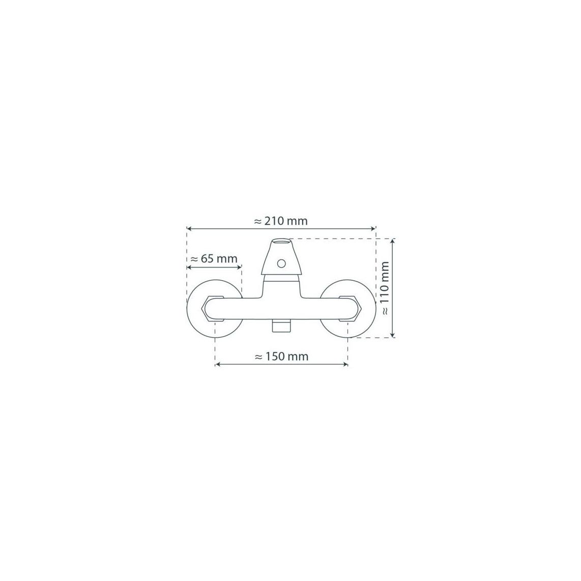 41400 ATHOS PLUS Shower mixer, chrome vue 4