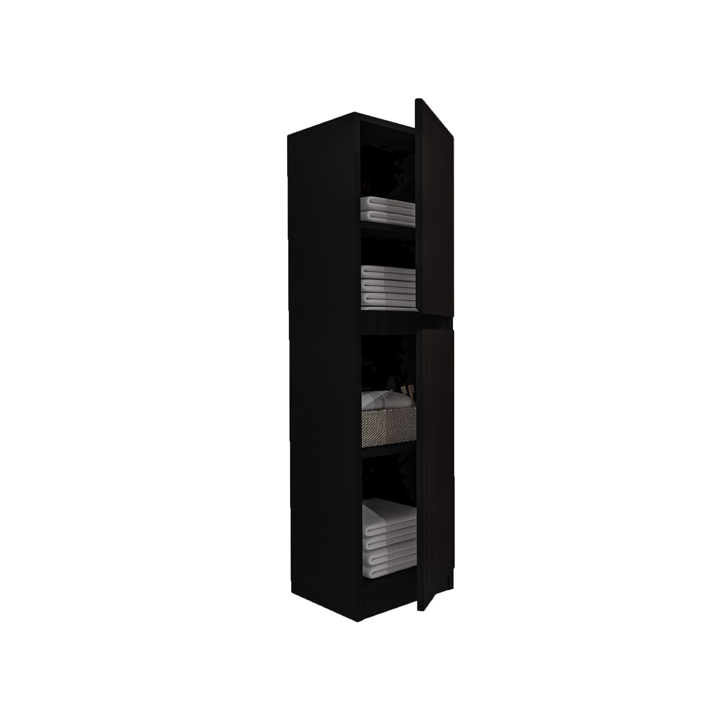 JUPITER MEUBLE COLONNE (135CM) - NOIR vue 2