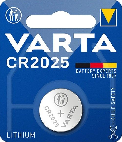 Pile électronique lithium 3V 170mAh hauteur 2.5mm diamètre 20mm