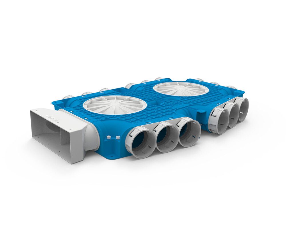 Vent-axia VK69 15 220 Collecteur 1 X K 220×80 Mm, 15 X D 69 Mm, 4X D