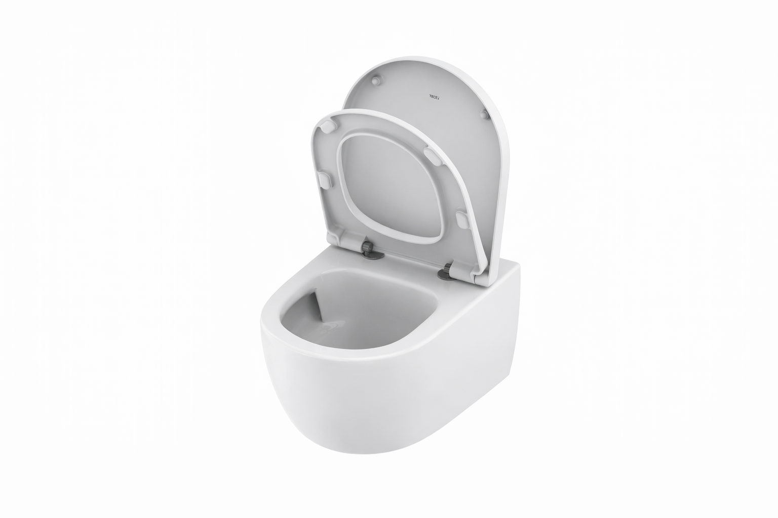 TECELOFT - KIT WC AVEC CHASSE CYCLONIQUE - AVEC ABATTANT WC - BLANC BRILLANT vue 3