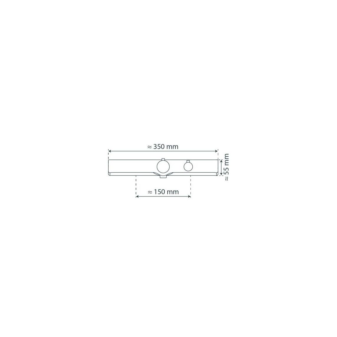 60535 OCEAN Thermostatische douchekraan, chroom/wit, met planchet vue 11