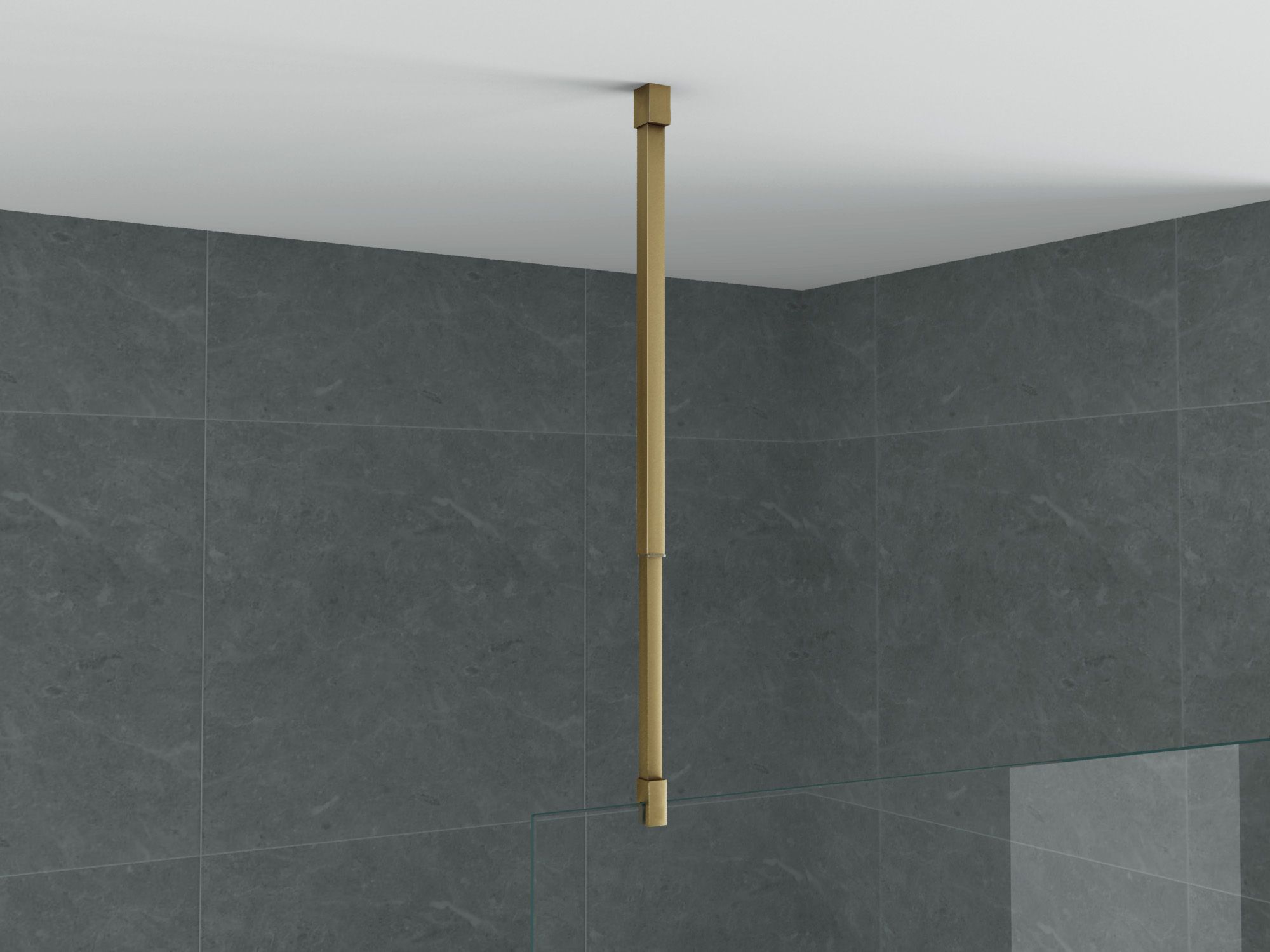 ALONI SUPPORT PLAFOND - RÉGLABLE - 43-80 CM - OR BROSSÉ vue 3