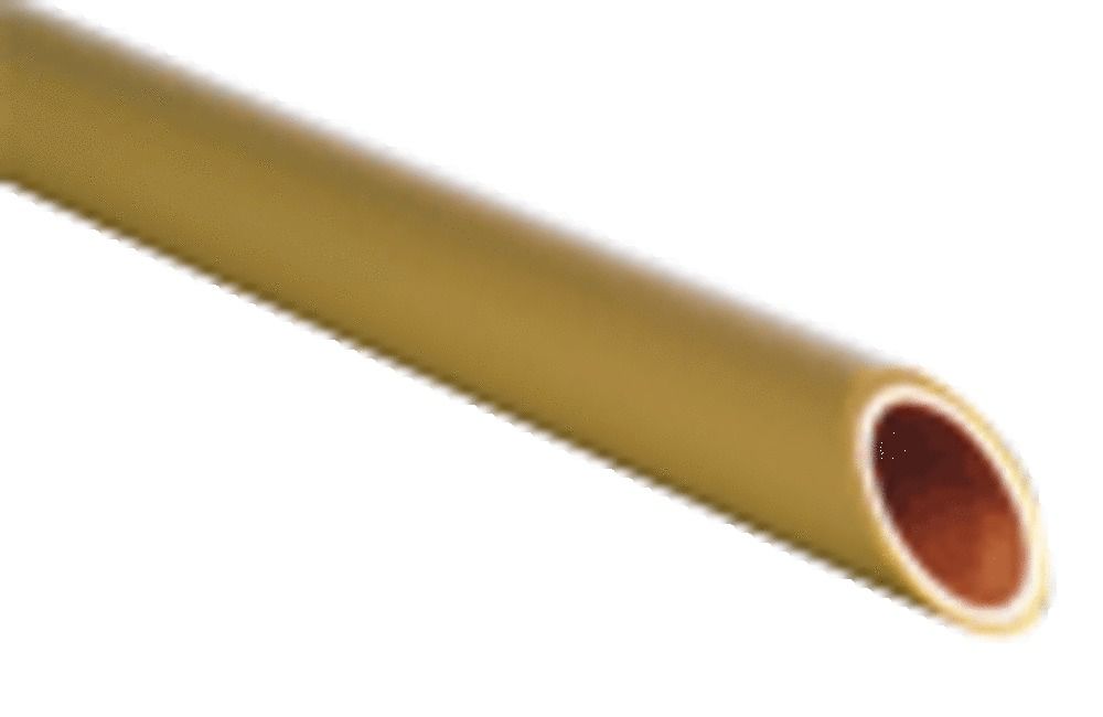 Wicu Tube Pour Gaz Cuivre Doux Enduit Jaune Pour Gaz Par Rouleau 25 M 13×15