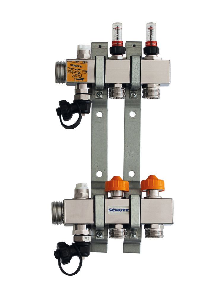 Schütz Dynomatic Collecteur Pour 2 Circuits Avec Réglage DU Débit Automatique