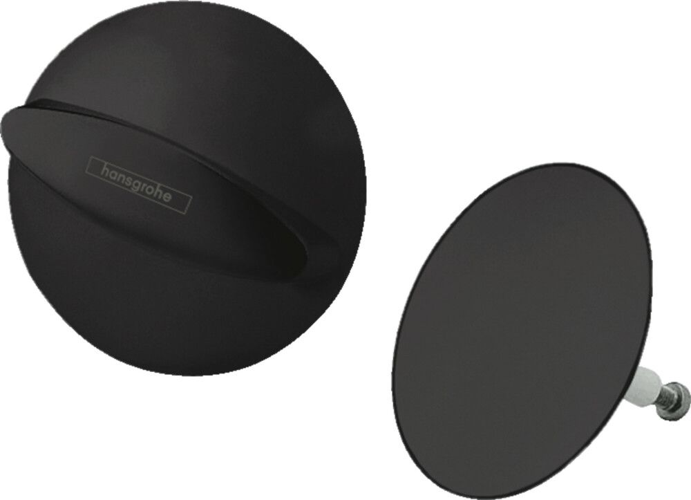 Hansgrohe Flexaplus Set Finition Garniture DE Vidage/trop-plein Noir Mat