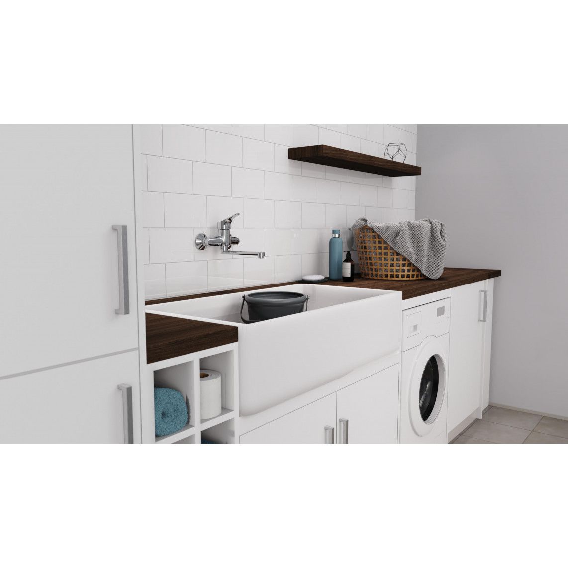 22600 ATTICA Keukenkraan voor wandmontage, chroom vue 6