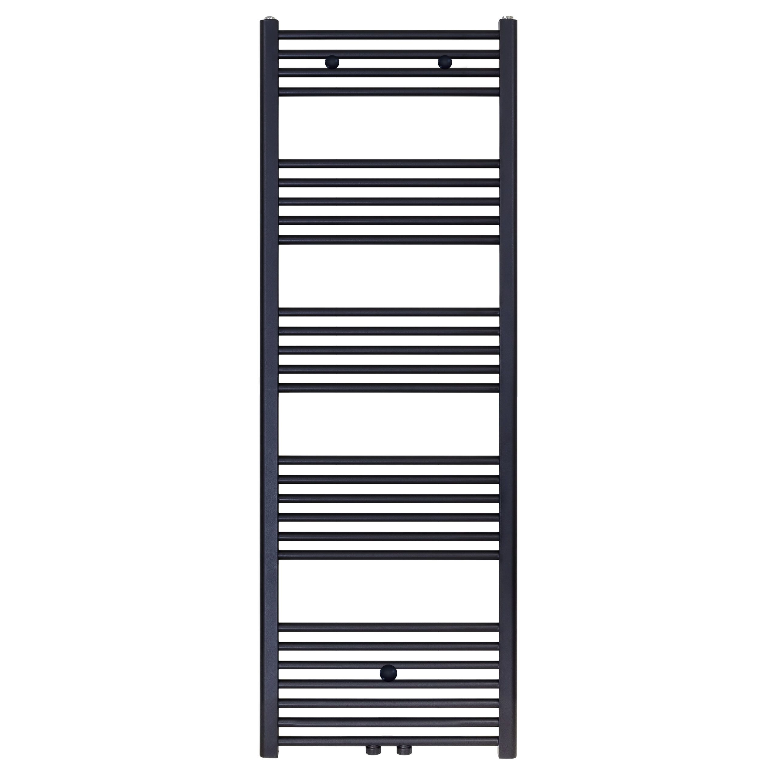 Belrad Sèche-serviettes - Raccordement Gauche-droite/central - 828 Watt - 1600×600CM - Noir Mat