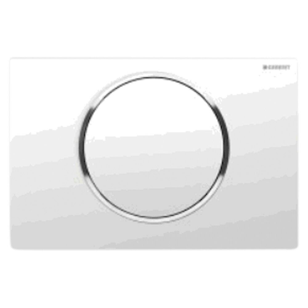 Geberit SIGMA10 Plaque DE Commande Avec Une Touche DE Commande Blanc/chrome