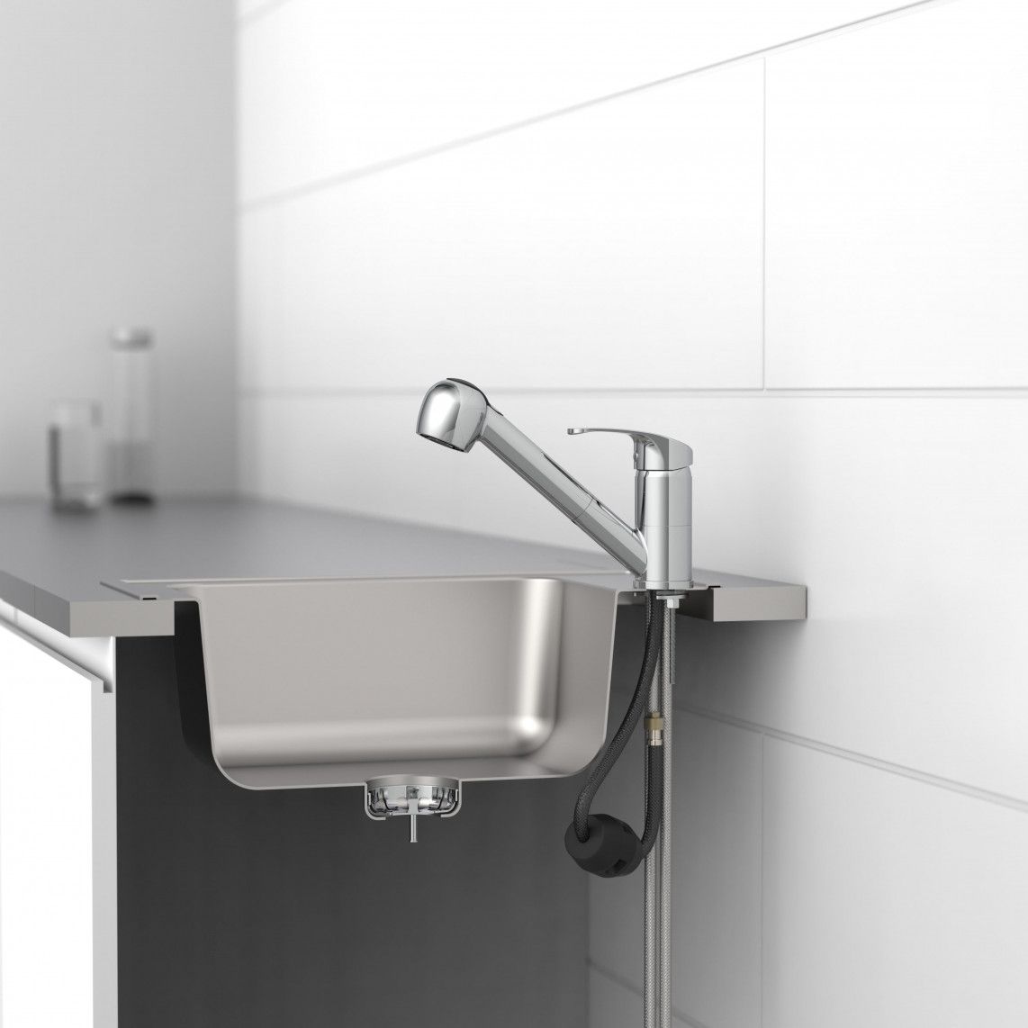 35670 DIZIANI Sink mixer, chrome, with pull-out sprayer vue 11