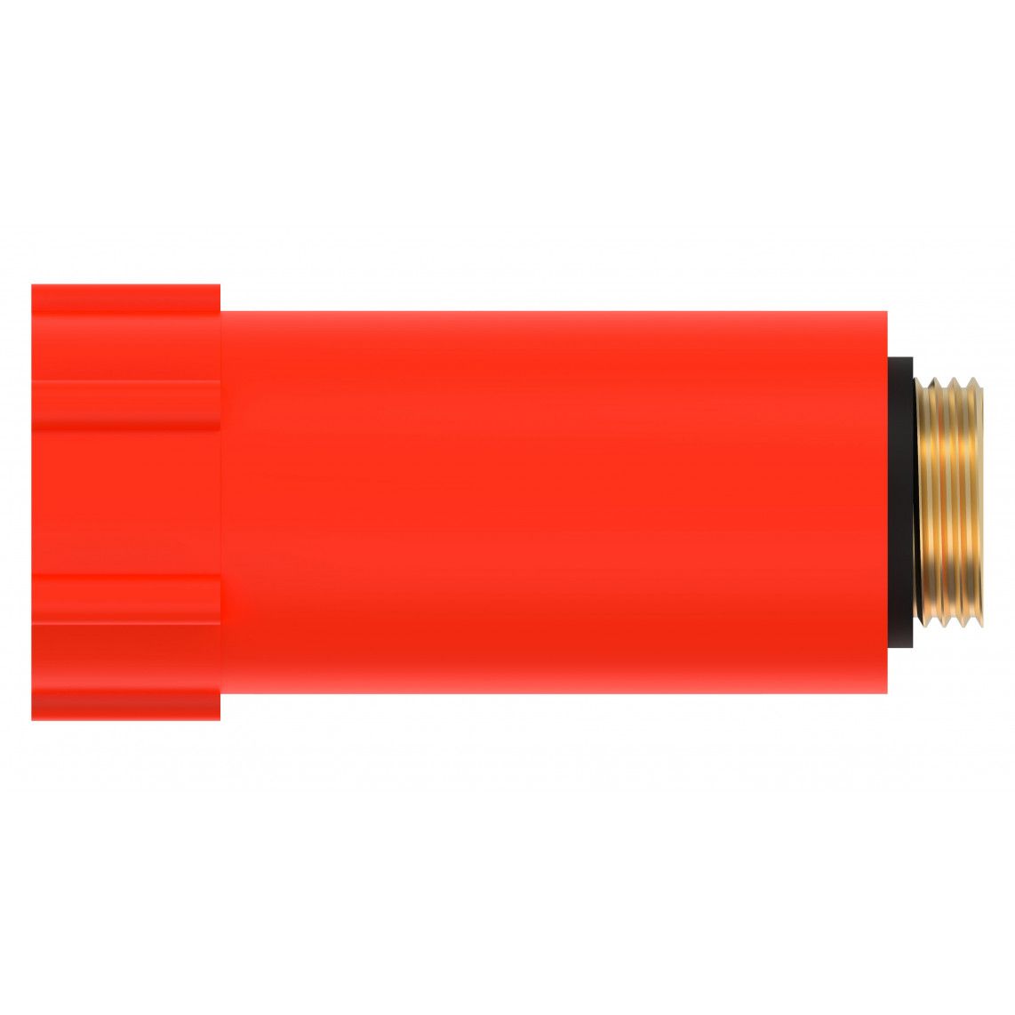 989135355 specieplug, kunststof, rood, 1/2", met messing schroefdraad vue 2