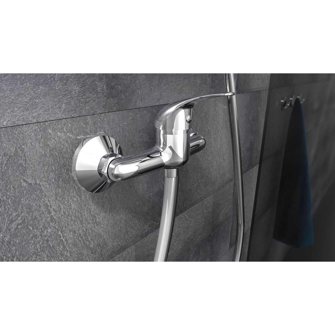 41400 ATHOS PLUS Shower mixer, chrome vue 2