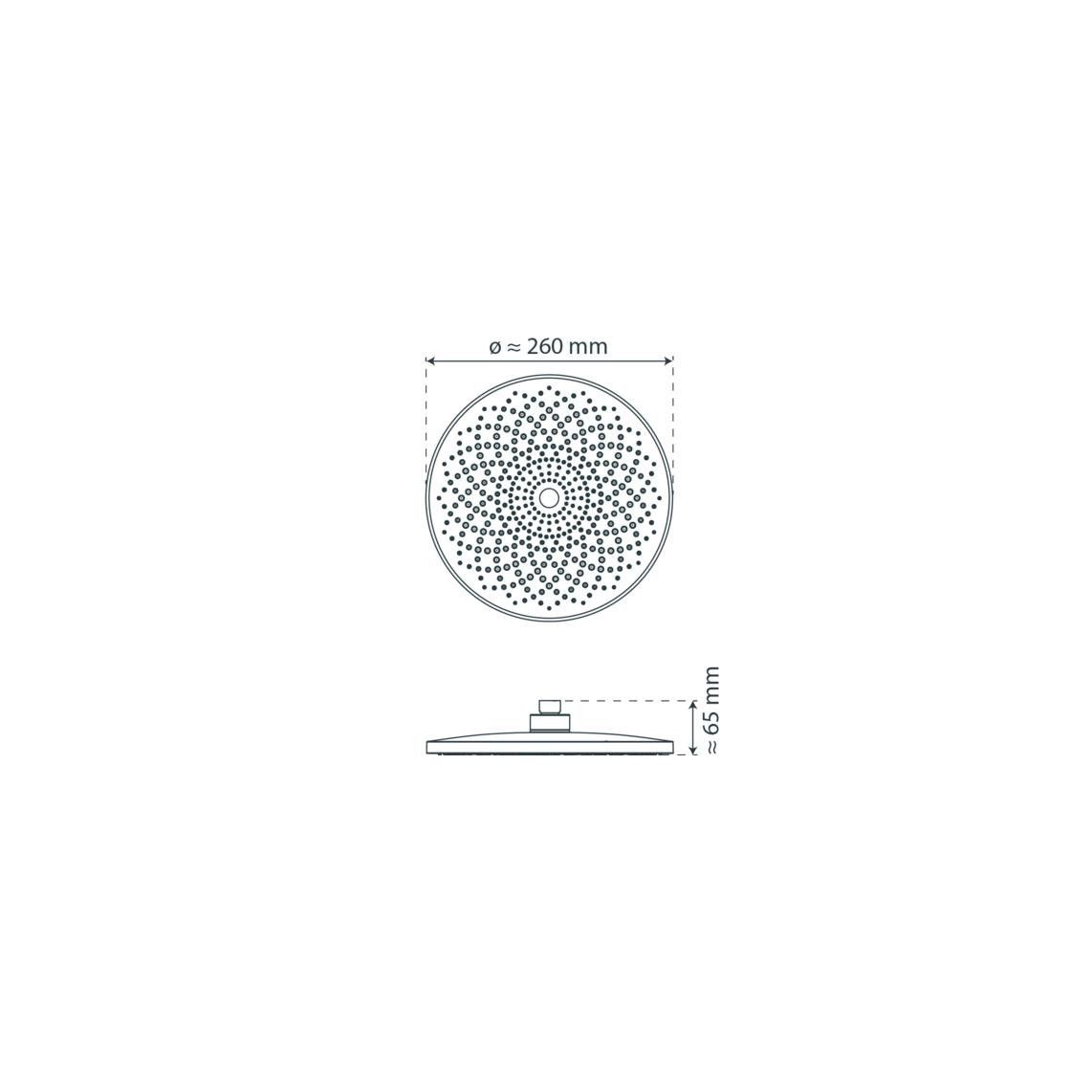 69291 CAPRI Hoofddouche, chroom/antraciet vue 10