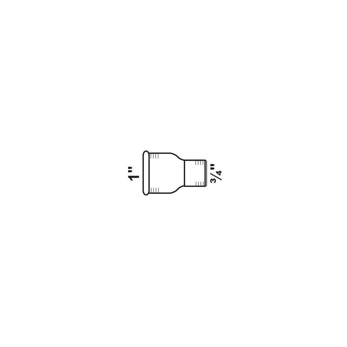 989753055 GI verloopsok, gegalvaniseerd, 1"BI x 3/4"BI, (240) vue 2
