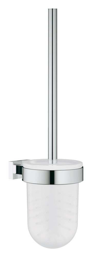 Grohe Essentials Cube Porte-balai WC Verre/métal Mural Invisible Chromé