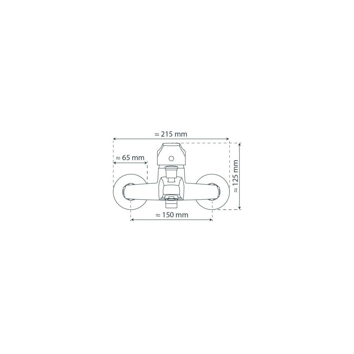 36530 TESSA Bathtub mixer, chrome vue 3