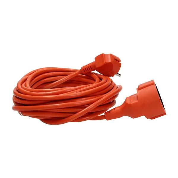 Rallonge de jardin avec 1 prise Schuko, longueur 40m 3 x 1mm², IP20, en PVC, entièrement encapsulée,